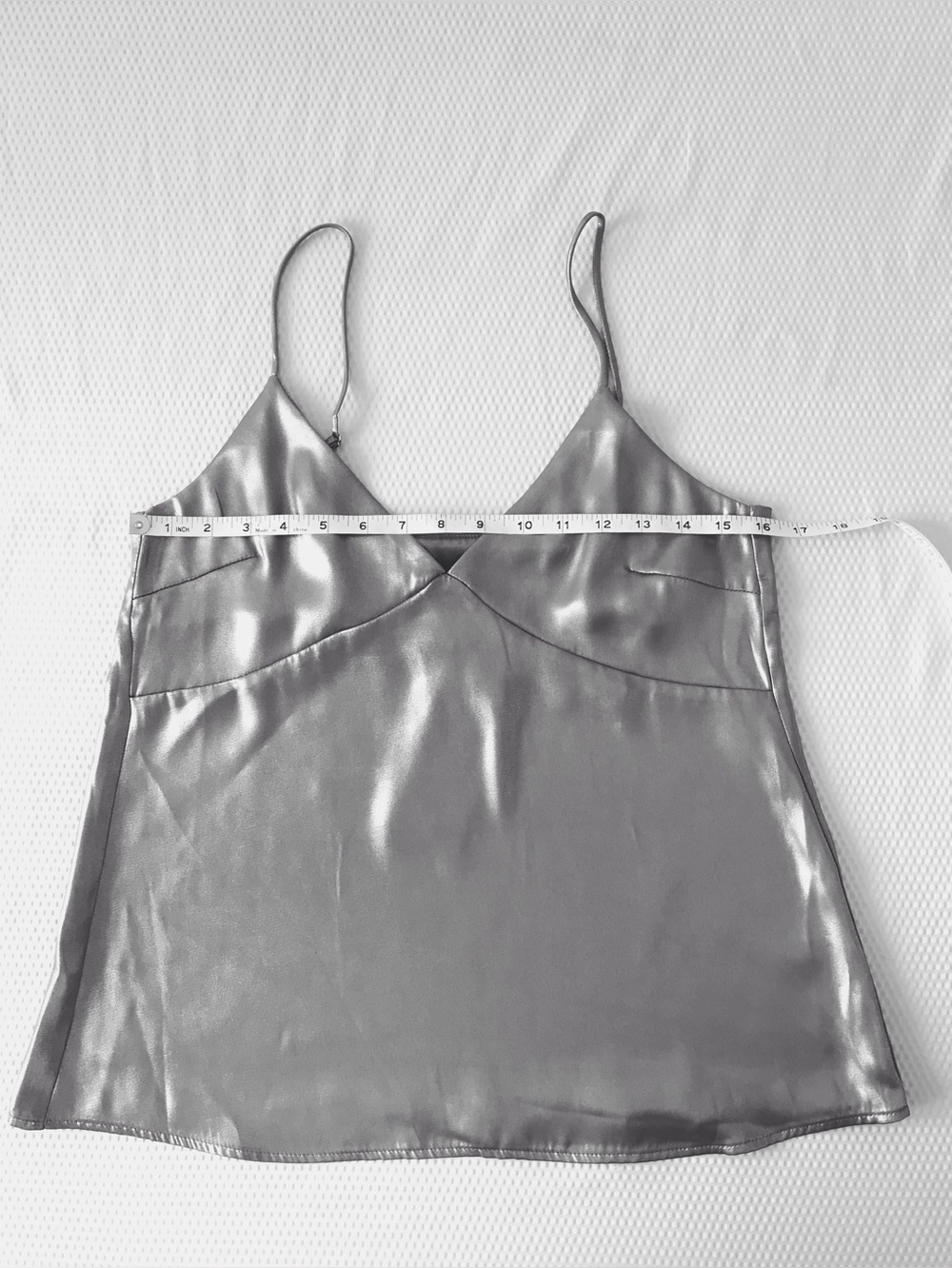 PART TWO Silver Metallic Cami Blouse 6 NWT - Picture 4 of 9